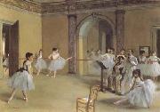 Edgar Degas Dance Class at the Opera (mk09) Germany oil painting reproduction